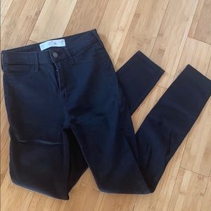 Black high rise jean legging